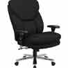  Black Fabric Executive Swivel Chair with Lumbar S