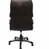 VJ Interior Leatherette Office Arm Chair  (Brown)