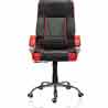 Office Chair (Black Red) Leatherette Office Execut