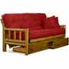 Tahoe Log Futon Frame and Mattress Set - Heritage 