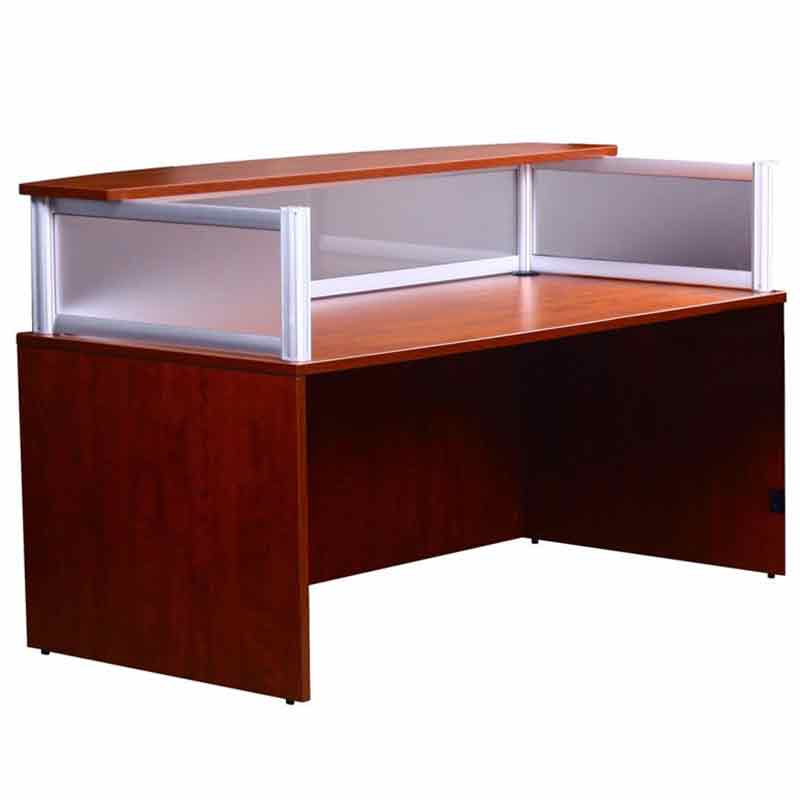 Rectangular Reception Desk Cherry