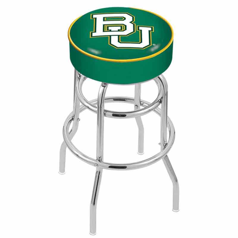 Green Baylor Cushion Seat with Double-Ring Chrome 