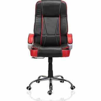 Office Chair (Black Red) Leatherette Office Execut