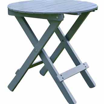 Round Side Table Gray