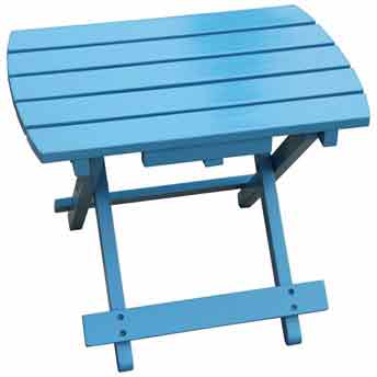 Aubriana Solid Wood Adirondack Folding Side Table