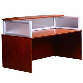 Rectangular Reception Desk Cherry