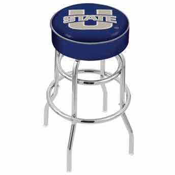 Blue Utah State Cushion Seat with Double-Ring Chro